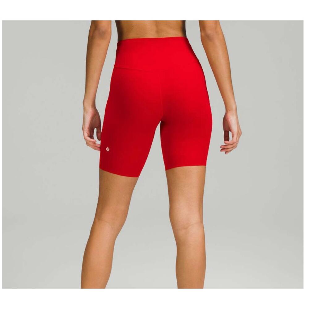 Lululemon Base Pace High-Rise Short 8" Dark Red